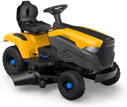 STIGA Tornado 398e Tondeuse électrique 48V 30Ah, Coupe 98 cm, jusqu'à 3500 m², réglage Hauteur, décharge latérale, Batteries incluses.